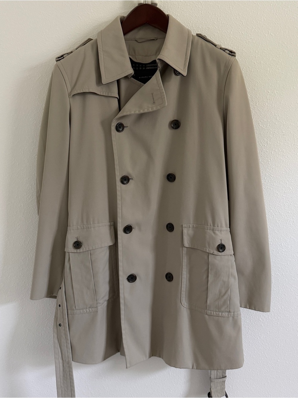 Banana Republic Trench Coat with Plaid Lining